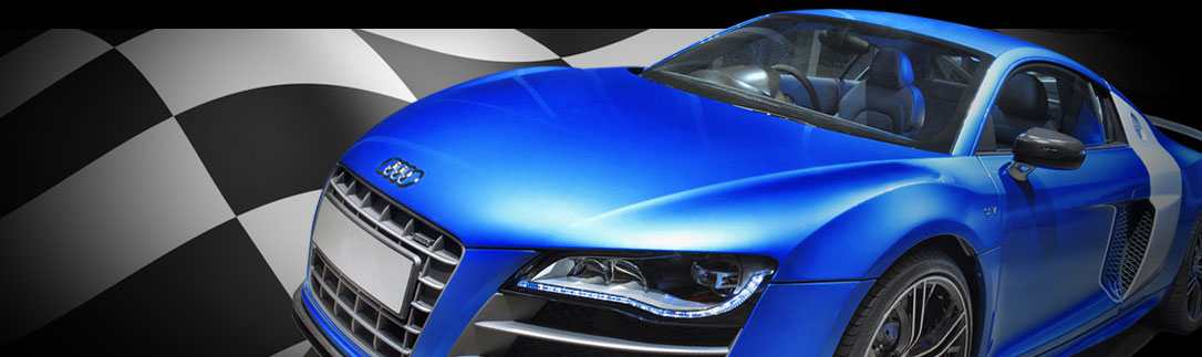 a blue car